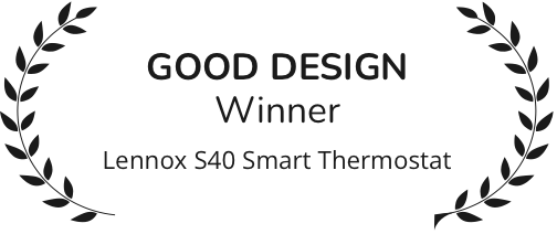 Lennox S40 Smart Thermostat Good Design Award